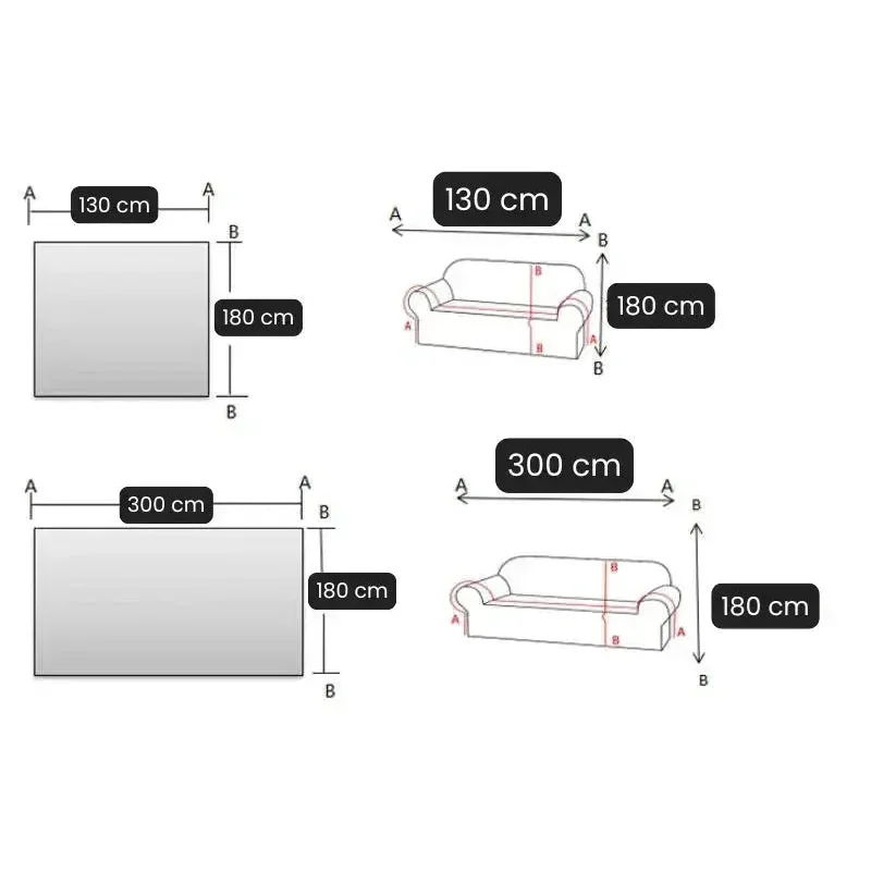 Capa para Sofá Azul Chenille Chevron Universal com Cobertura Total Offertaza