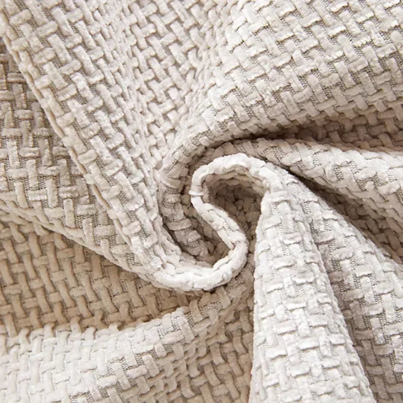 Capa para Sofá Chenille Antiderrapante com Acabamento Elegante Branco Offertaza