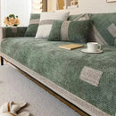 Capa para Sofá em Chenille Antiderrapante Protetora Verde Offertaza