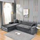 Capa para Sofá Suede Cinza Escuro Impermeável Offertaza