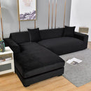 Capa para Sofá Suede Preto Impermeável para Sala Offertaza