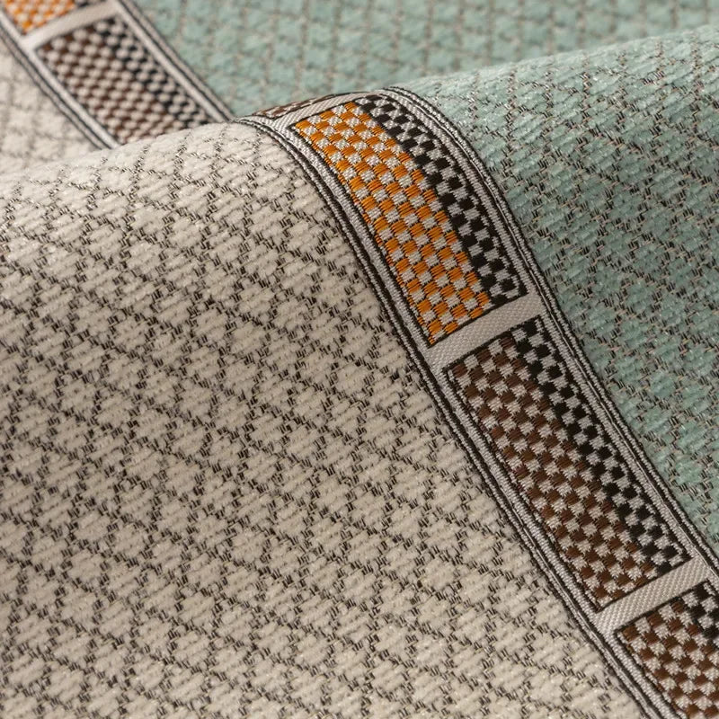 Capa Protetora para Sofá Chenille Antiderrapante Sofisticado Azul Offertaza