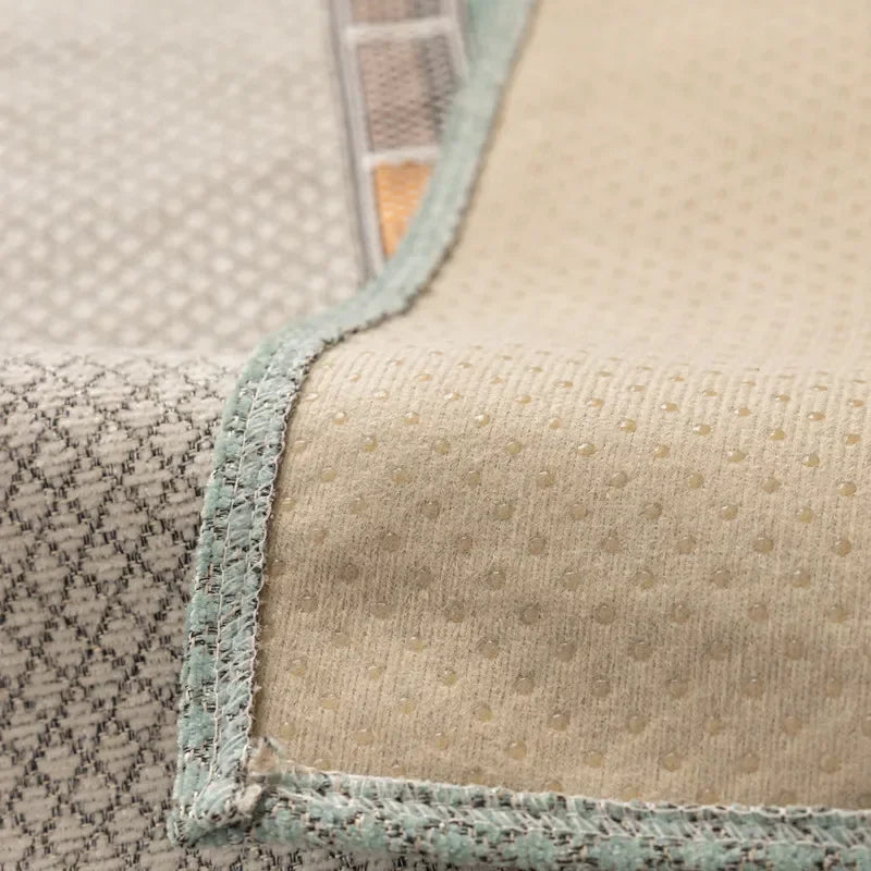 Capa Protetora para Sofá Chenille Antiderrapante Sofisticado Bege Offertaza