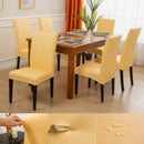 Capas para Cadeiras de Jantar Couro PU Impermeáveis Offertaza