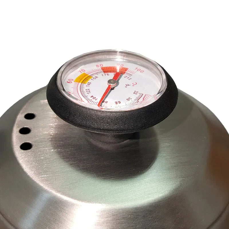 Chaleira Bico de Ganso 1.2L Inox com Termômetro - Offertaza