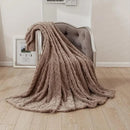 Cobertor Retangular de Microfibra Jacquard para Decoração de Sofá Offertaza