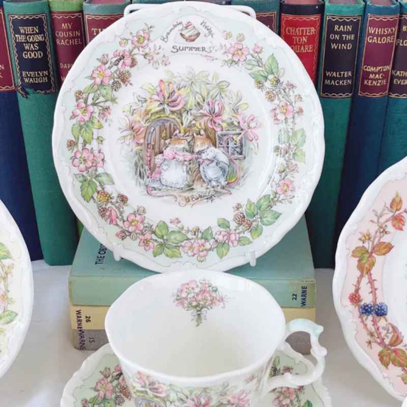 Conjunto de Louça Floral Brambly Hedge 3 Peças