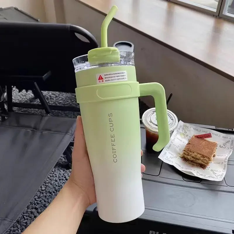 Copo Térmico com Canudo IceBar 1.2L - Alta Capacidade e Isolamento Premium