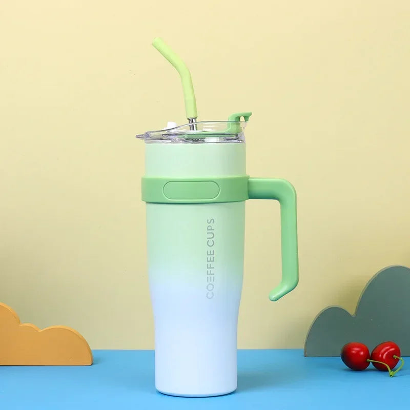 Copo Térmico com Canudo IceBar 1.2L - Alta Capacidade e Isolamento Premium