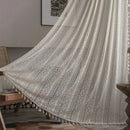 Cortina de Crochê Translúcida para Decoração Offertaza