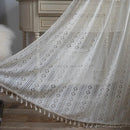 Cortina de Crochê Translúcida para Decoração Offertaza