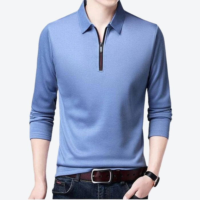 Camisa Social Manga Longa com Zíper - Offertaza