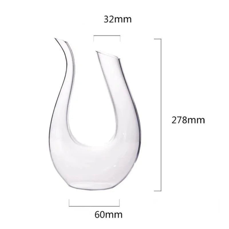 Decanter de Vinho de Vidro em Formato de Cisne 1500ml Offertaza