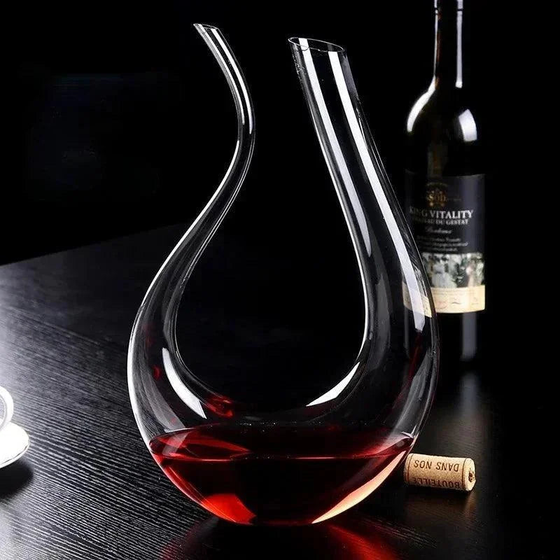 Decanter de Vinho de Vidro em Formato de Cisne 1500ml Offertaza