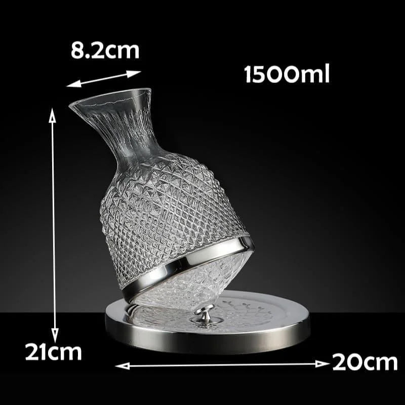 Decanter de Vinho de Vidro Cristal 1500ml para Aeração Offertaza