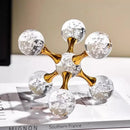 Ornamento de Cristal Molecular para Decoração de Mesa Offertaza