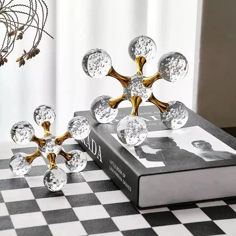Ornamento de Cristal Molecular para Decoração de Mesa Offertaza