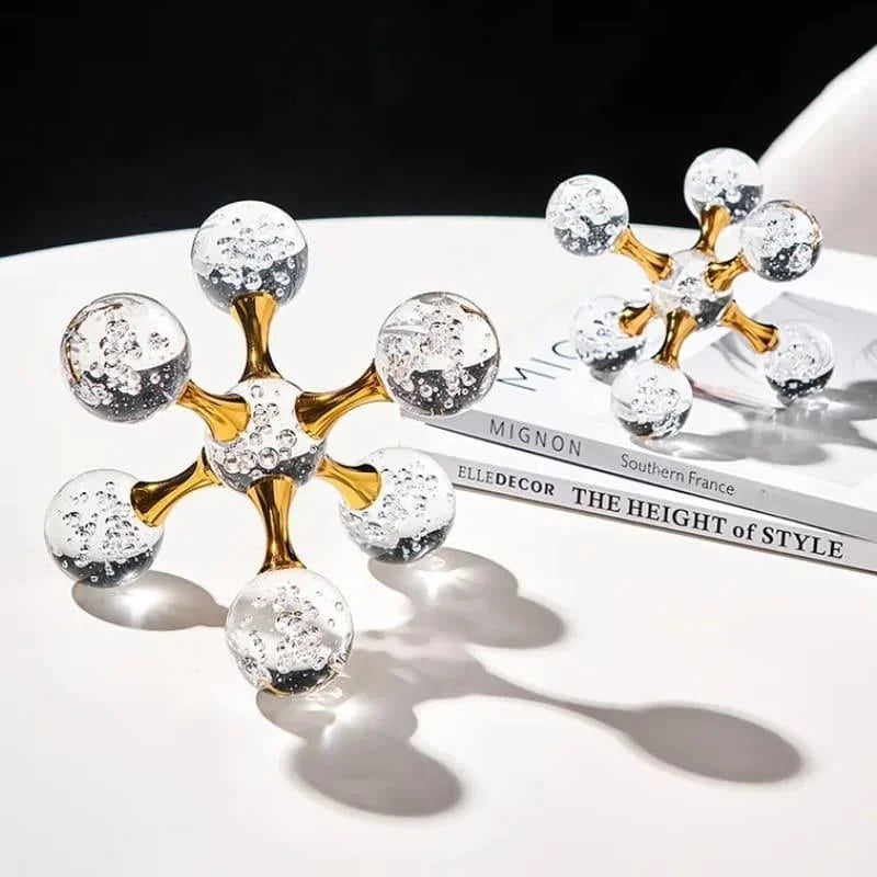 Ornamento de Cristal Molecular para Decoração de Mesa Offertaza