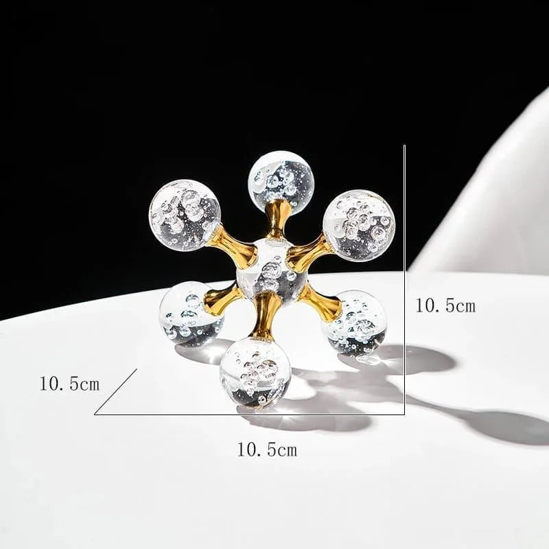 Ornamento de Cristal Molecular para Decoração de Mesa Offertaza