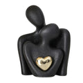 Estátua de Casal em Cerâmica para Decoração Moderna Offertaza