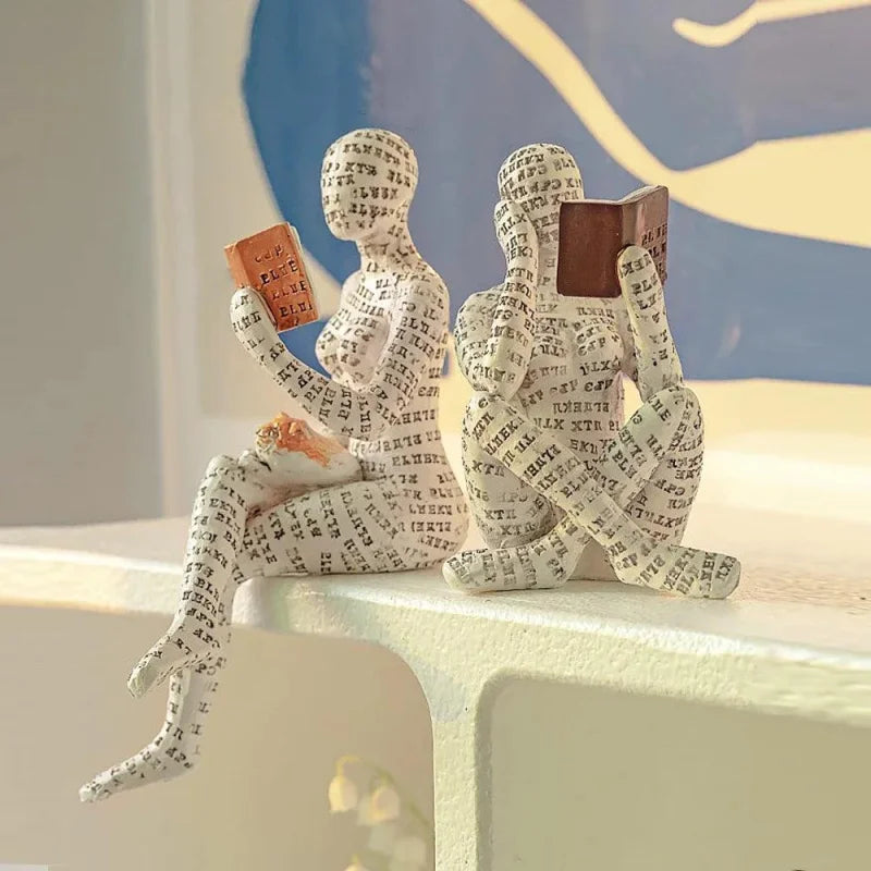 Escultura Abstrata de Resina para Decoração de Sala Offertaza