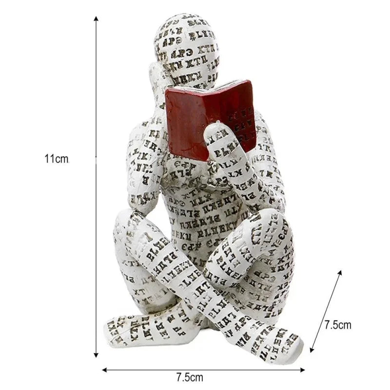 Escultura Abstrata de Resina para Decoração de Sala Offertaza