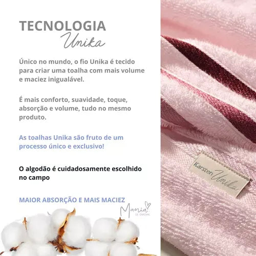 Kit 10 Toalhas Banho Gigante Fio Penteado - Lumina Chic