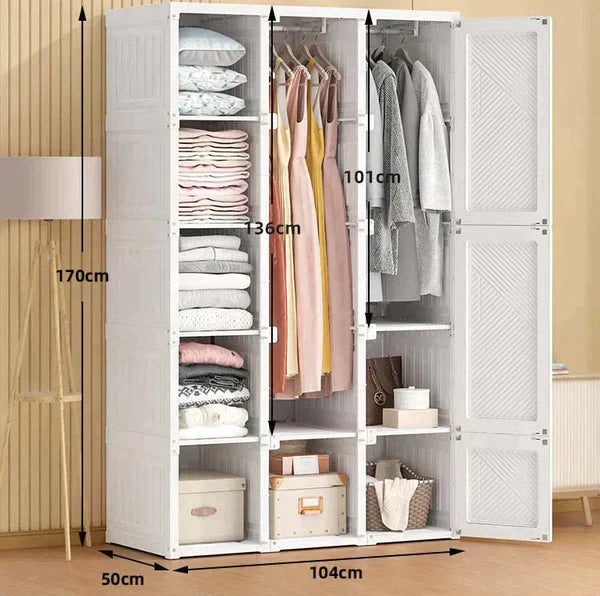 Closet Dobrável Inteligente + Sapateira Grátis – Praticidade em Qualquer Espaço