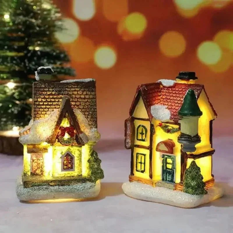Casas Iluminadas de Natal para Decoração Festiva Offertaza