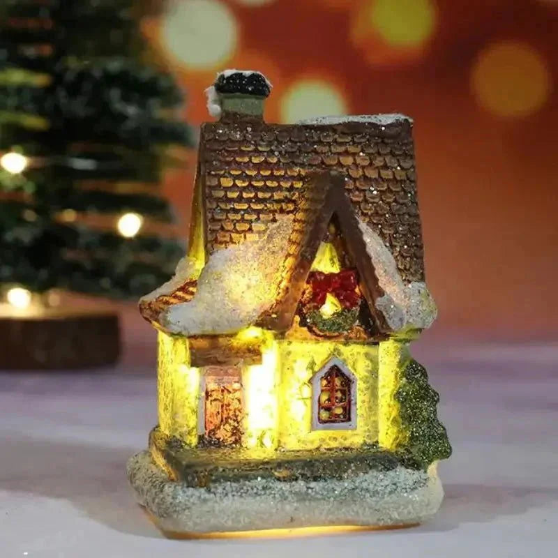 Casas Iluminadas de Natal para Decoração Festiva Offertaza