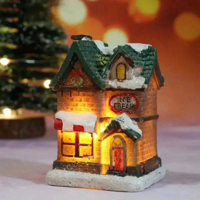 Casas Iluminadas de Natal para Decoração Festiva Offertaza