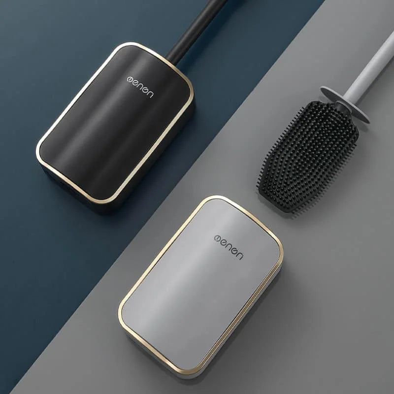 Escova Sanitária de Silicone com Suporte para Banheiro Offertaza