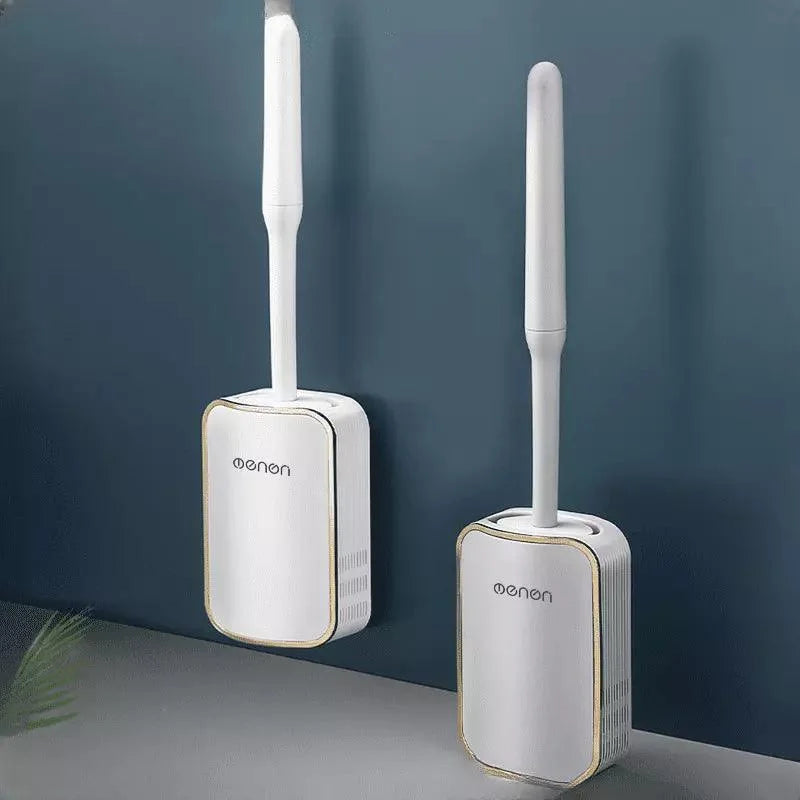 Escova Sanitária de Silicone com Suporte para Banheiro Offertaza