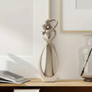 Escultura Abstrata de Casal Beijando em Resina para Decoração Offertaza