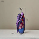 Escultura Abstrata Estilo Nórdico em Resina para Decoração Offertaza