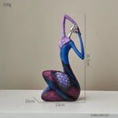 Escultura Abstrata Estilo Nórdico em Resina para Decoração Offertaza