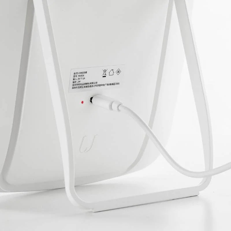 Espelho de Maquiagem com LED Ajustável e Bateria Recarregável Offertaza