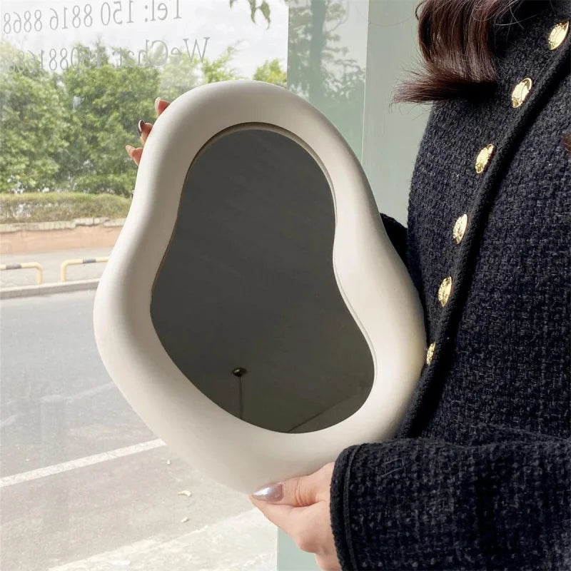 Espelho Decorativo de Maquiagem com Moldura de Cerâmica Offertaza