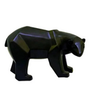 Escultura Decorativa de Urso Polar Geométrico em Resina Offertaza