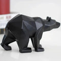 Escultura Decorativa de Urso Polar Geométrico em Resina Offertaza