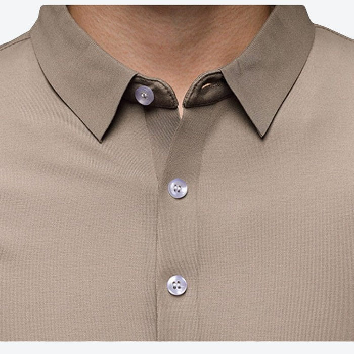 Camisa Social Manga Longa Anti Bolinhas - Offertaza