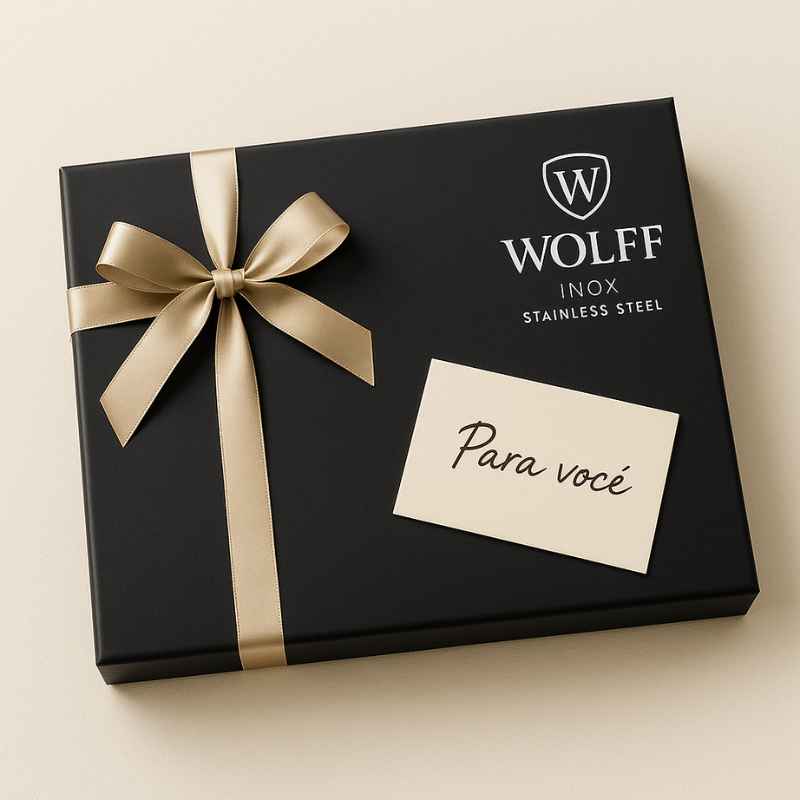 Wolff Faqueiro 101 Peças de Aço Inox com Caixa Litografada Avalon