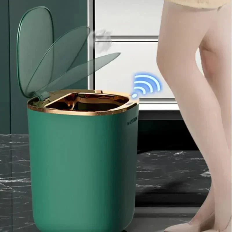 Lixeira Automática com Sensor Lenogue – Compre 1 Leve 2 para Banheiro e Cozinha
