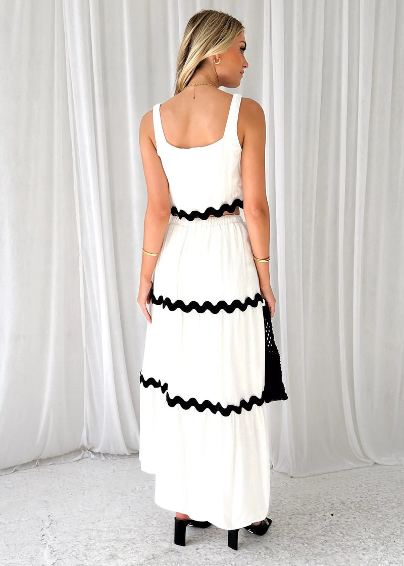 Conjunto Cropped e Saia Longa Beatriz - Essenza