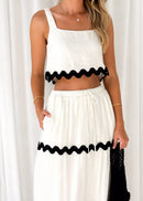 Conjunto Cropped e Saia Longa Beatriz - Essenza