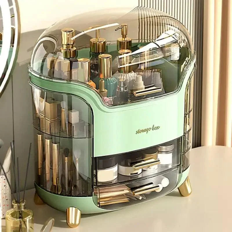 Organizador de Maquiagem Acrílico Transparente para Bancada de Beleza Offertaza