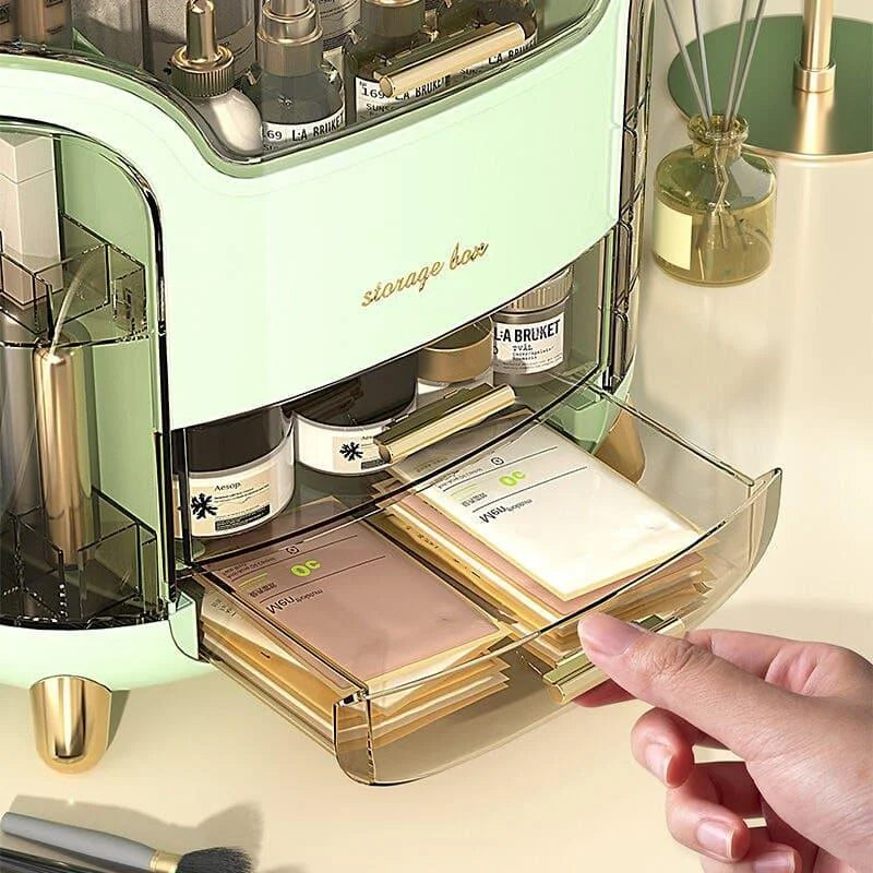 Organizador de Maquiagem Acrílico Transparente para Bancada de Beleza Offertaza