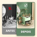 Organizador de Maquiagem Acrílico Transparente para Bancada de Beleza Offertaza