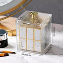 Organizador Porta Cotonete e Algodão Acrílico para Banheiro e Quarto Offertaza