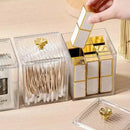 Organizador Porta Cotonete e Algodão Acrílico para Banheiro e Quarto Offertaza